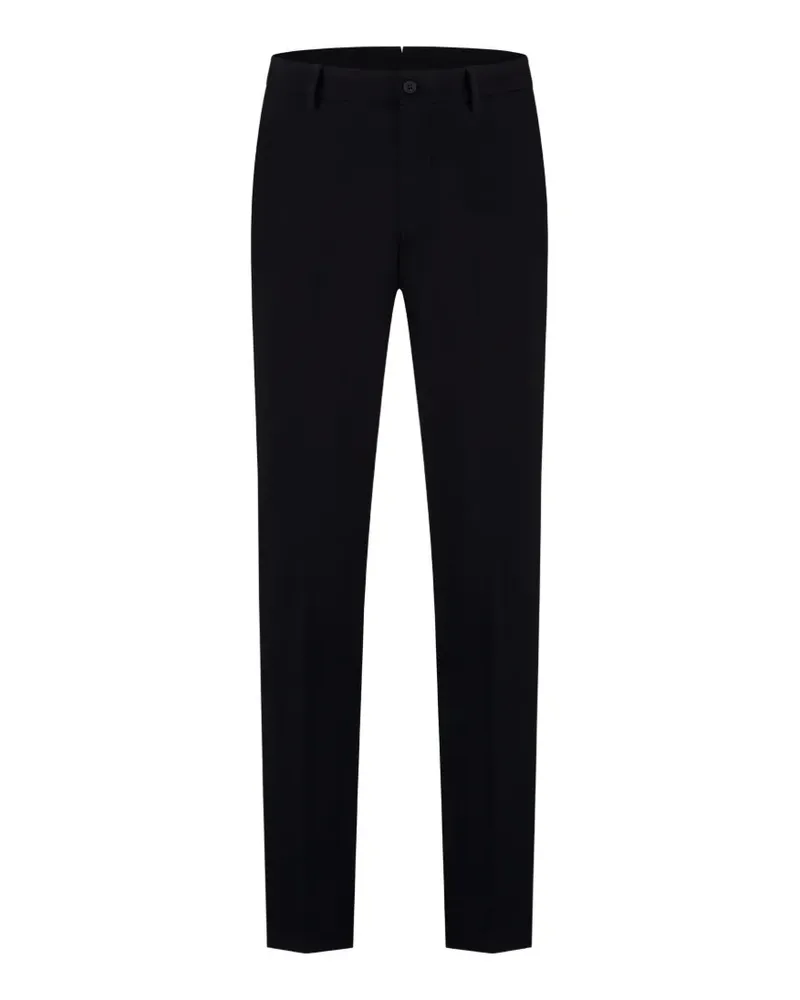 Berwich Klassische Slim-Fit-Hose - Schwarz Schwarz