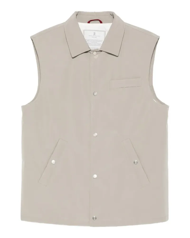 Brunello Cucinelli padded gilet - Nude Nude
