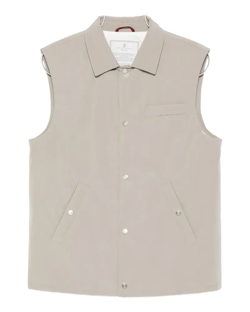 Brunello Cucinelli padded gilet - Nude Nude