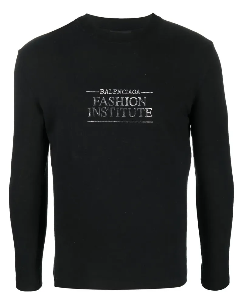 Balenciaga Fashion Institute T-Shirt - Schwarz Schwarz