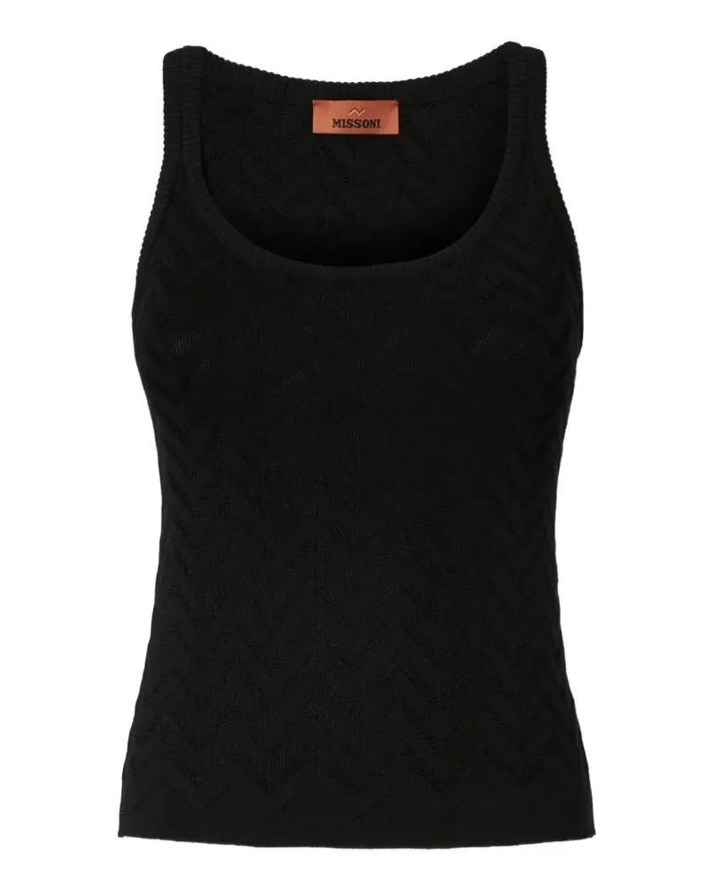 Missoni lamé tank top - Schwarz Schwarz