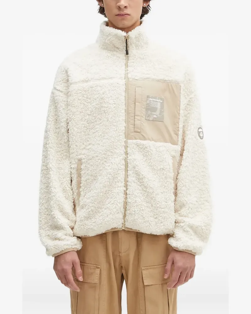 BAPE Aape Now Jacke mit Fleece-Einsätzen - Nude Nude
