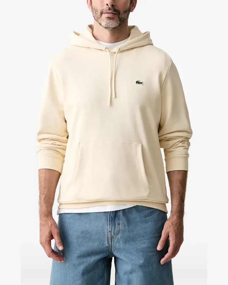 Lacoste Hoodie mit Logo-Patch - Nude Nude