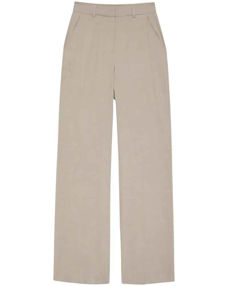 Anine Bing Kline Hose mit langem Bein - Nude Nude