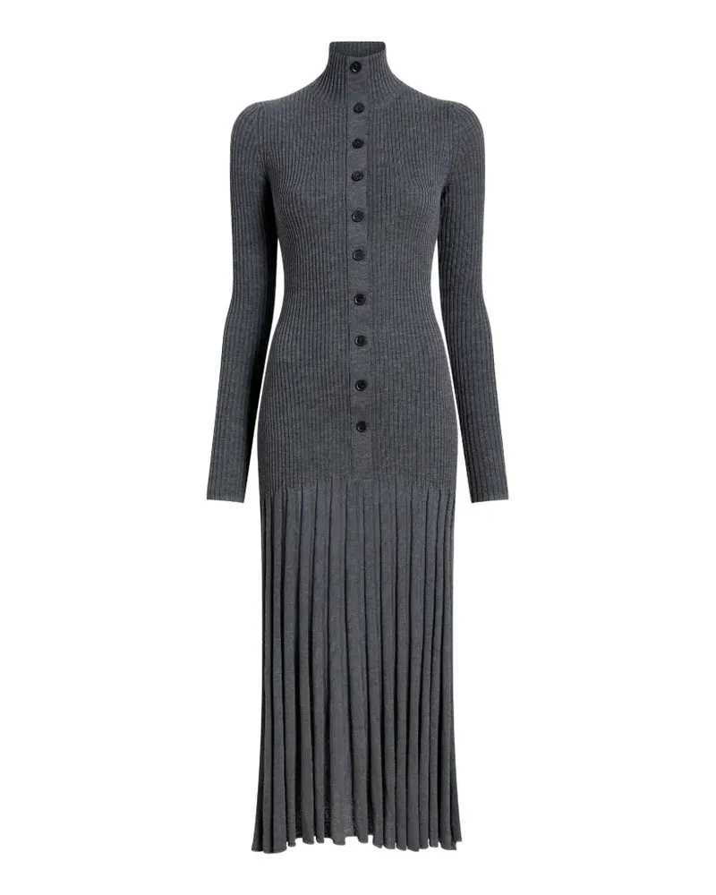 Proenza Schouler Geripptes Midikleid - Grau Grau