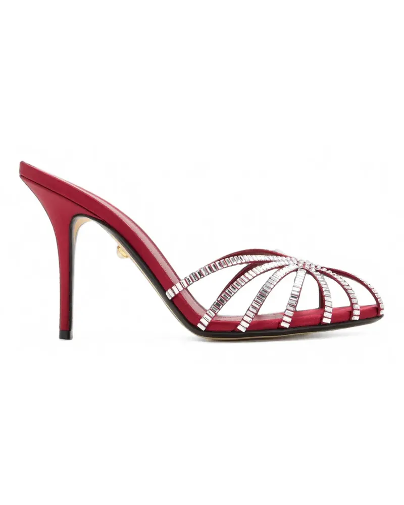 Alevì Emily crystal-embellished sandals - Rot Rot