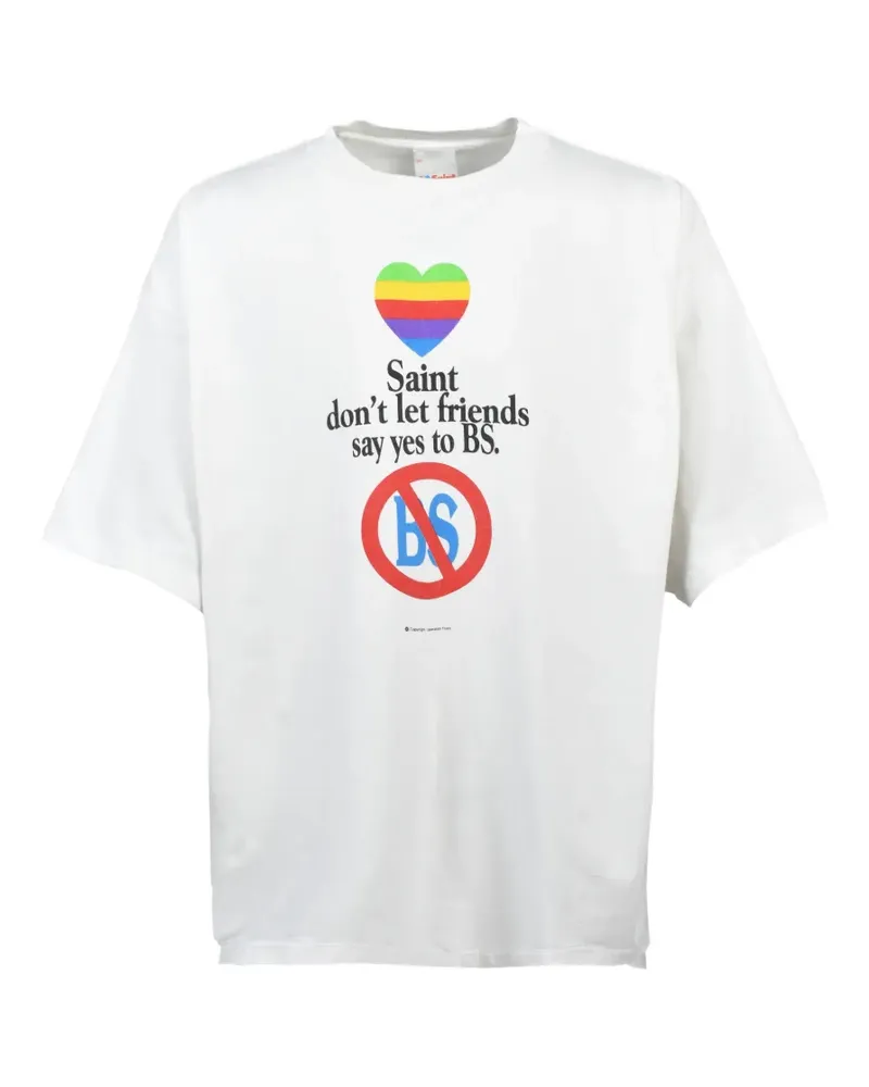 SAINT MXXXXXX T-Shirt mit grafischem Print - Weiß Weiß
