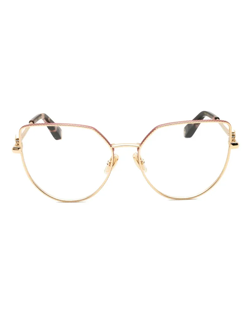 Roberto Cavalli Klassische Cat-Eye-Brille - Gold Gold