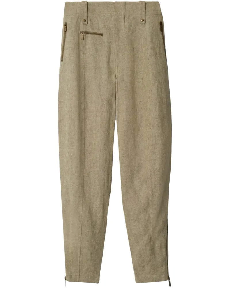 Burberry Hose aus Leinen - Nude Nude