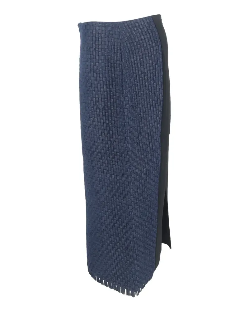 Roland Mouret Midirock mit gewebtem Effekt - Blau Blau