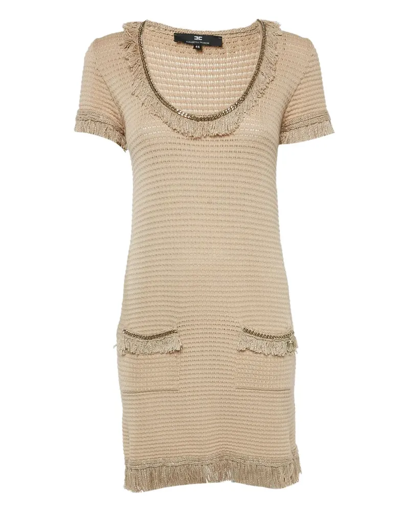 Elisabetta Franchi Pre-owned Kleid aus Häkelstrick - Nude Nude