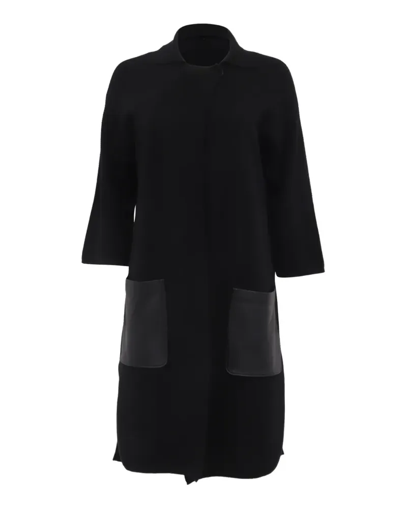 Max Mara Einreihiger Studio Mantel - Schwarz Schwarz