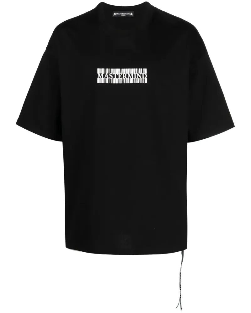 Mastermind Japan T-Shirt im Oversized-Look - Schwarz Schwarz