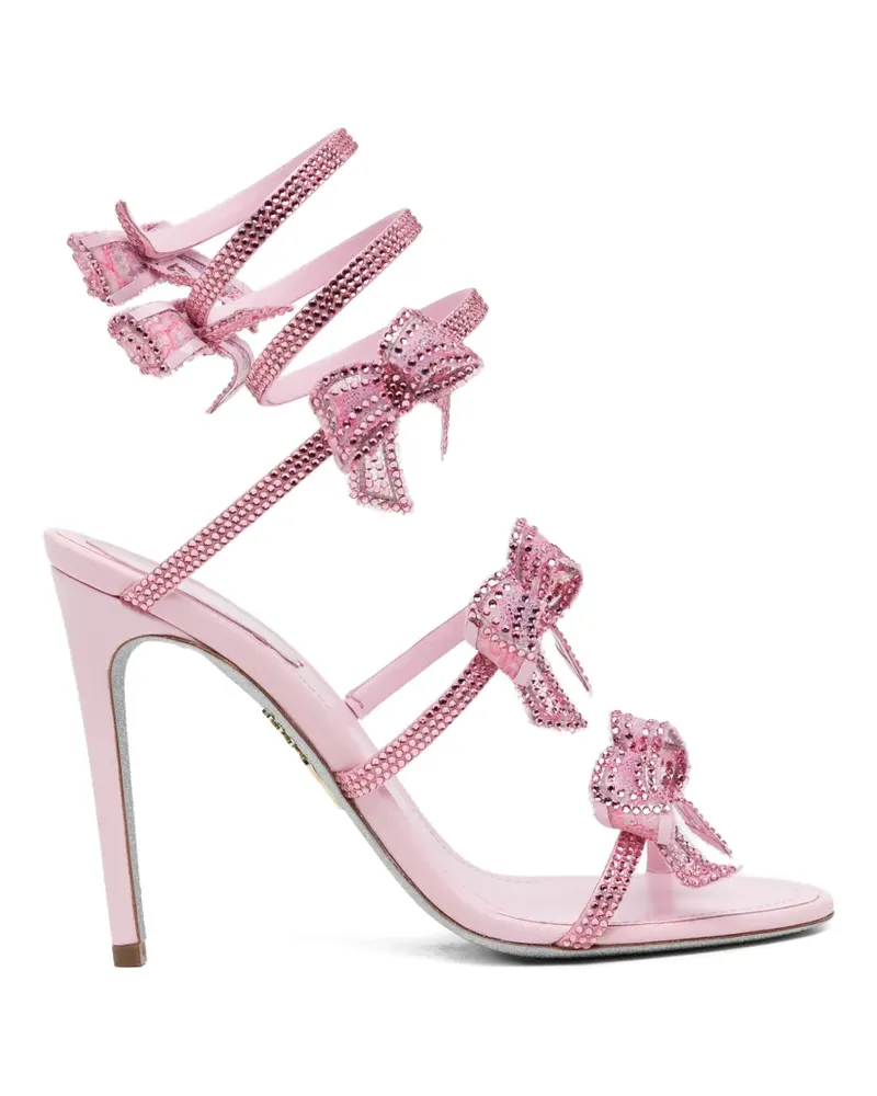 René Caovilla 100mm crystal-embellished sandals - Rosa Rosa