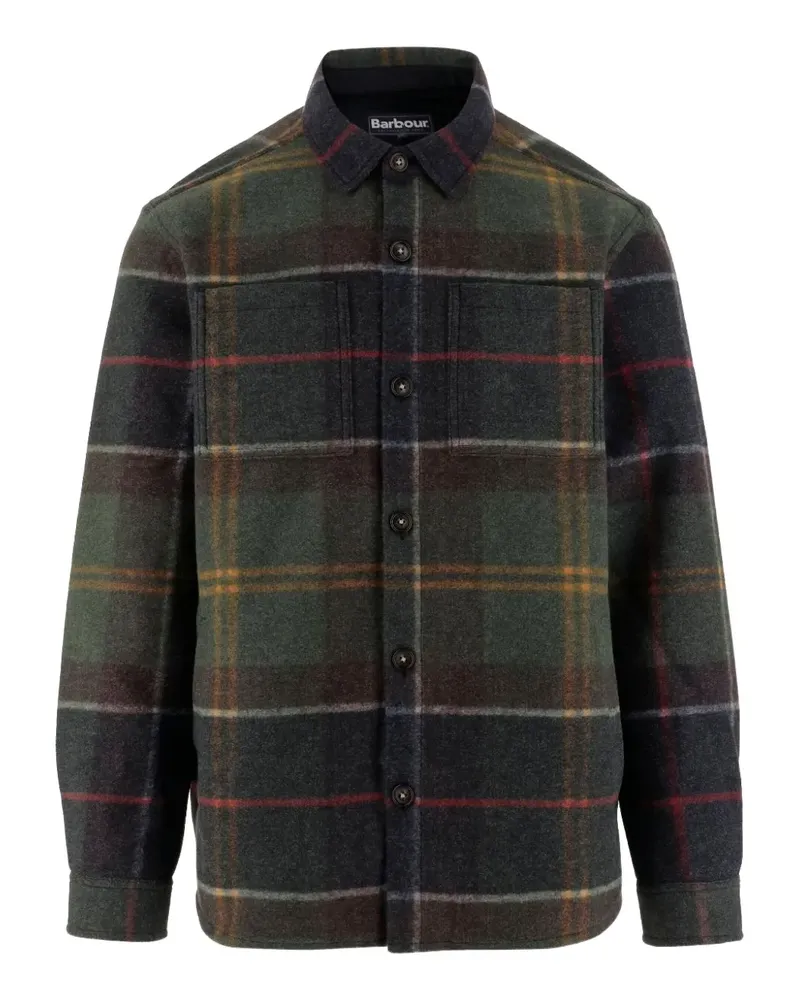 Barbour Hemdjacke mit Schottenkaro - Grau Grau