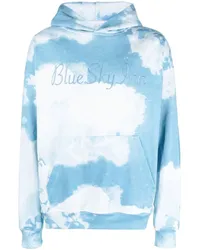 Blue Sky Inn Hoodie mit Batikmuster Blau