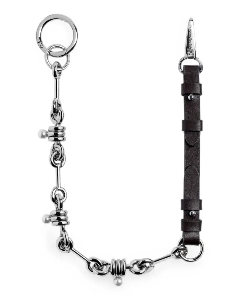 Simone Rocha Bridle Portemonnaie mit Perlen - Silber Silber