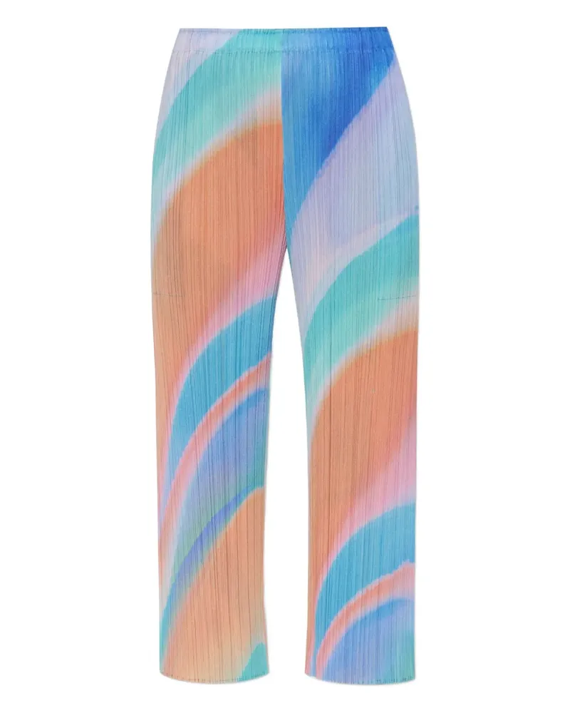 Issey Miyake pleated ombre trousers - Blau Blau