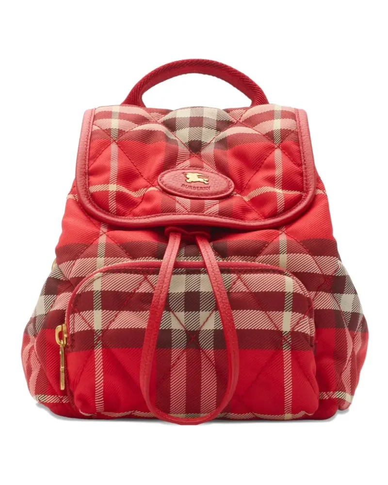 Burberry Gesteppte Horseshoe Rucksack - Rot Rot