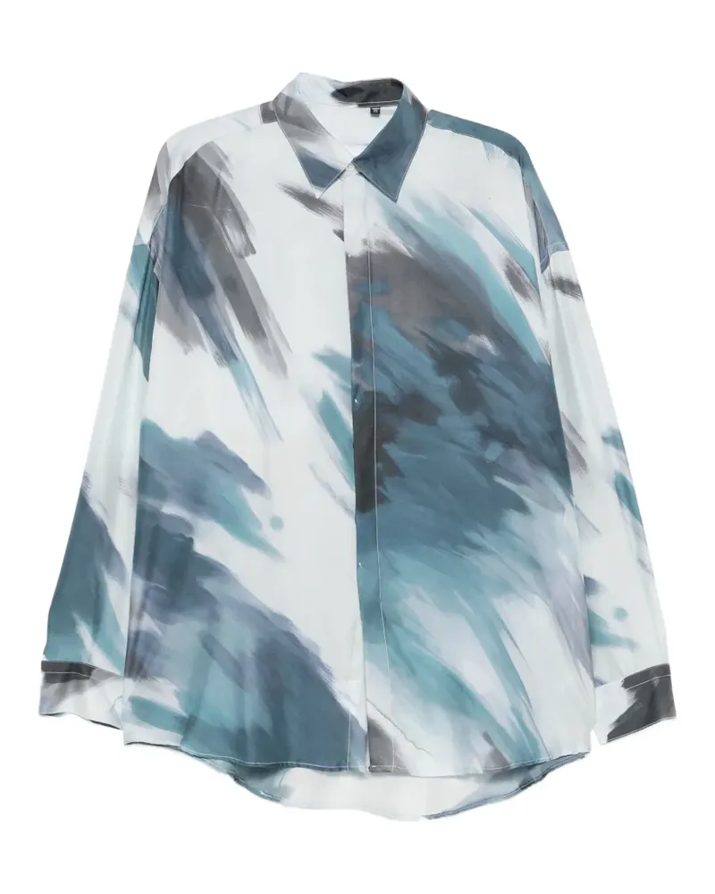 Costumein Hemd mit abstraktem Print - Weiß Weiß