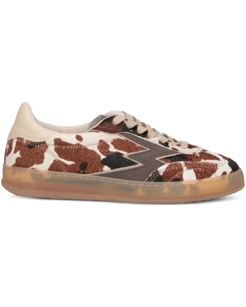 Master Of Arts Club Sneakers mit Kuh-Print - Weiß Weiß