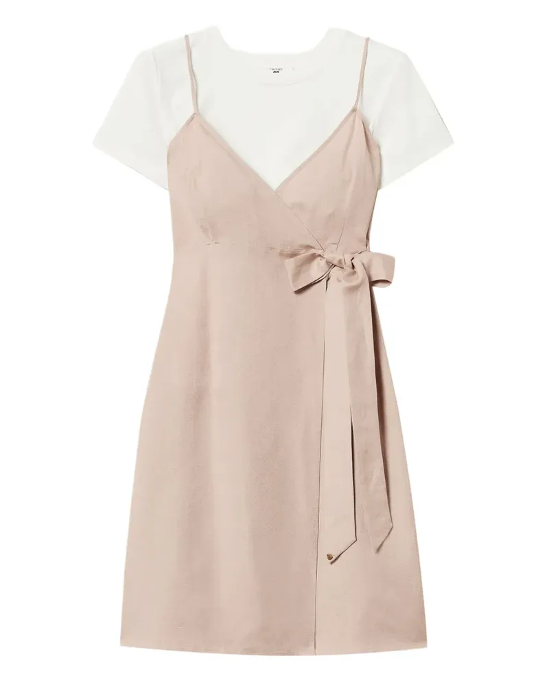 Twin-Set Kleid im Layering-Look - Nude Nude