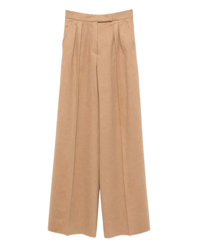 Max Mara Ori Hose mit weitem Bein - Nude Nude