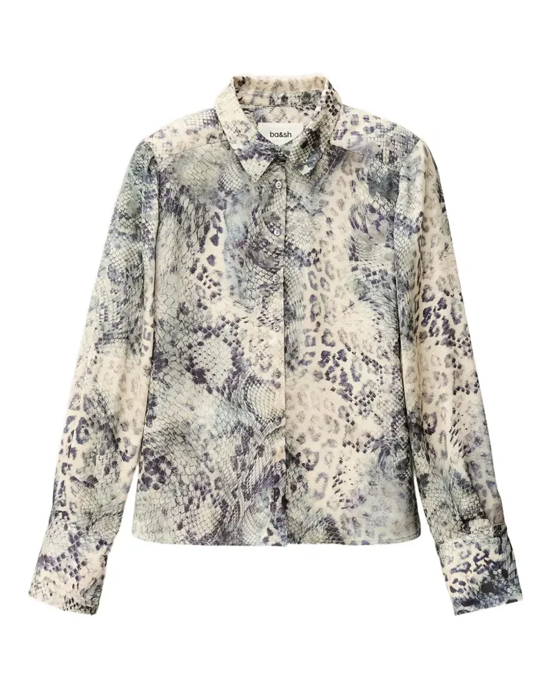 ba&sh Cornelia animal-print shirt - Nude Nude