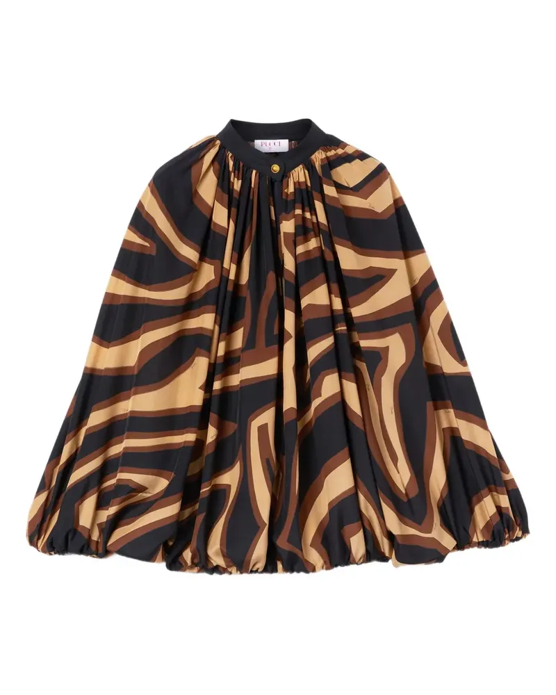 Emilio Pucci Bluse mit Labirinto-Print - Schwarz Schwarz