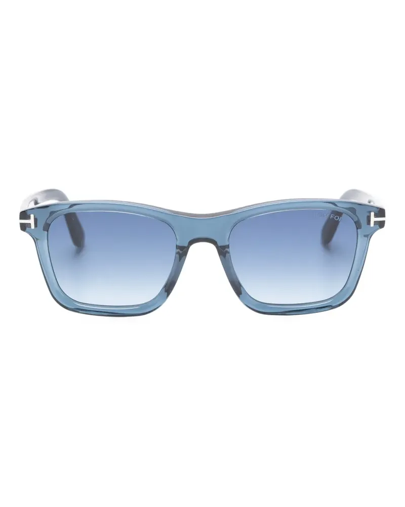 Tom Ford Sonnenbrille mit eckigem Gestell - Blau Blau