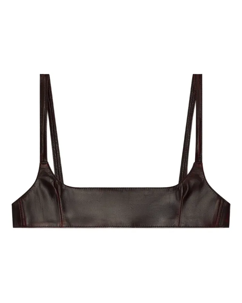 GCDS Mini-BH aus Leder - Rot Rot