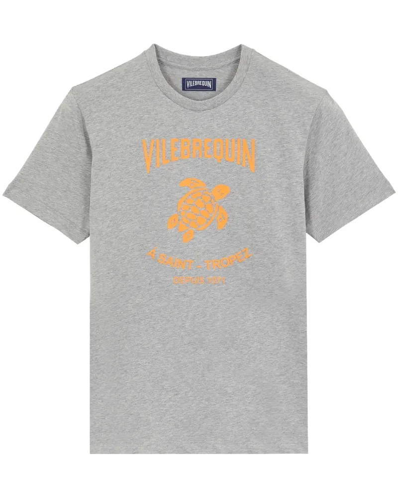 Vilebrequin T-Shirt mit Logo-Print - Grau Grau