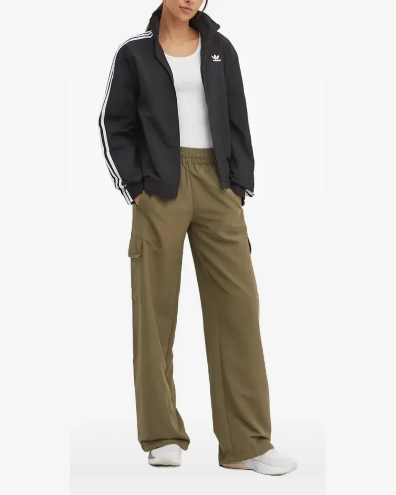 adidas Jacke mit drei Streifen - Schwarz Schwarz