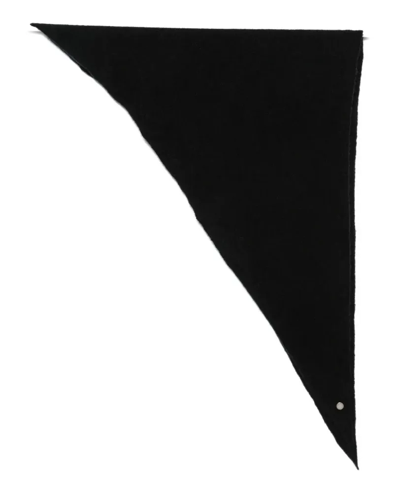 Roberto Collina triangular knitted scarf - Schwarz Schwarz