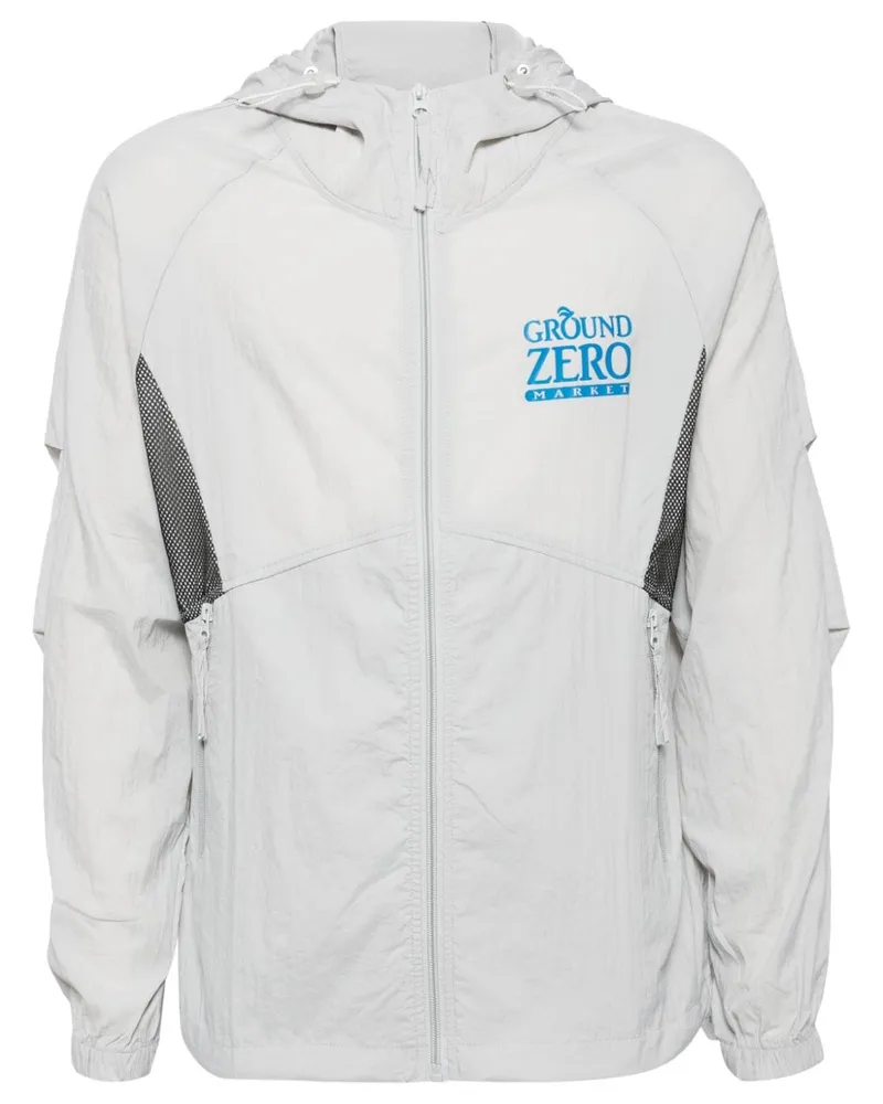 Ground Zero Leichte Jacke mit Logo-Print - Grau Grau
