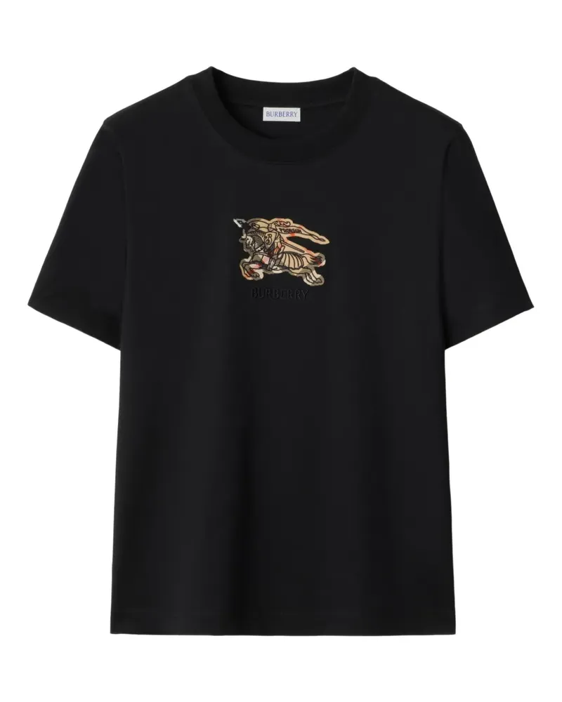 Burberry EKD Check T-Shirt - Schwarz Schwarz