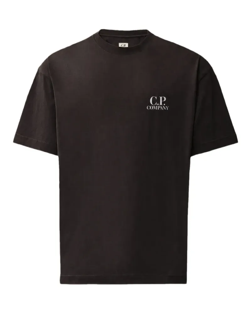 C.P. Company Kurzärmeliges 30/1 Comfort T-Shirt - Schwarz Schwarz