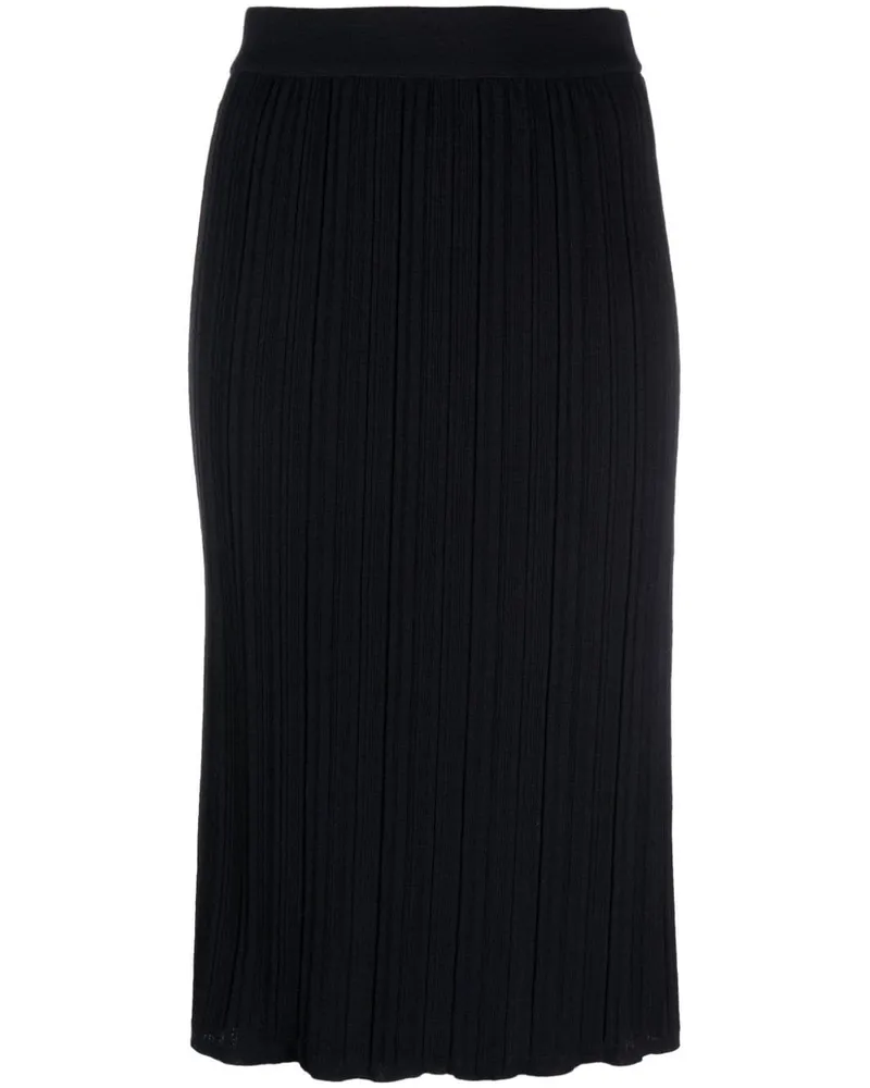 Thom Browne Plissierter Midirock - Blau Blau