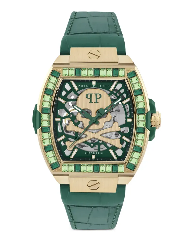 Philipp Plein The Skeleton Baguettes Armbanduhr - Grün Grün