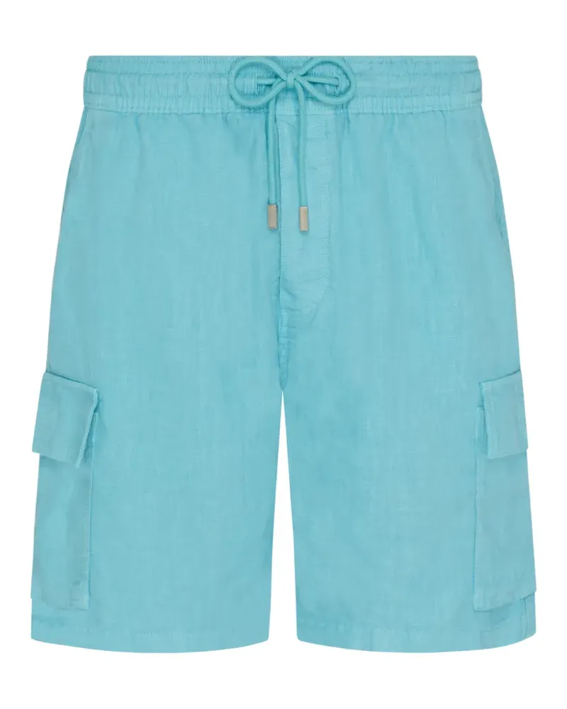 Vilebrequin Cargo Bermudas aus Leinen - Blau Blau