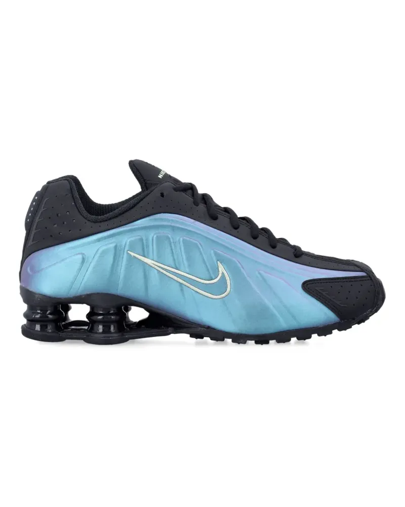 Nike Shox R4 Sneakers mit Lochmuster - Blau Blau