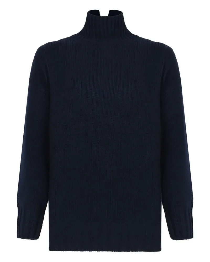 DOUUOD Pullover mit Stehkragen - Blau Blau