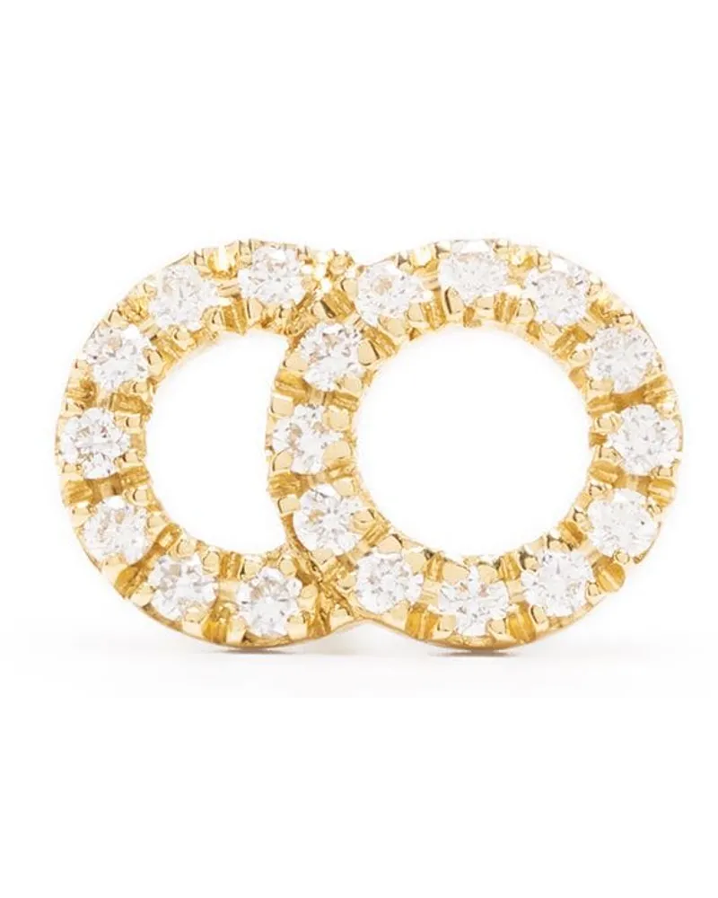 COURBET 18kt Gelbgoldohrring mit synthetischen Diamanten Gold