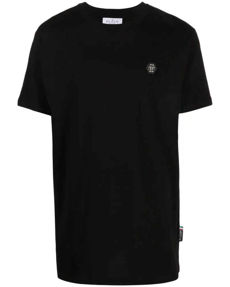 Philipp Plein T-Shirt mit Totenkopf-Print - Schwarz Schwarz