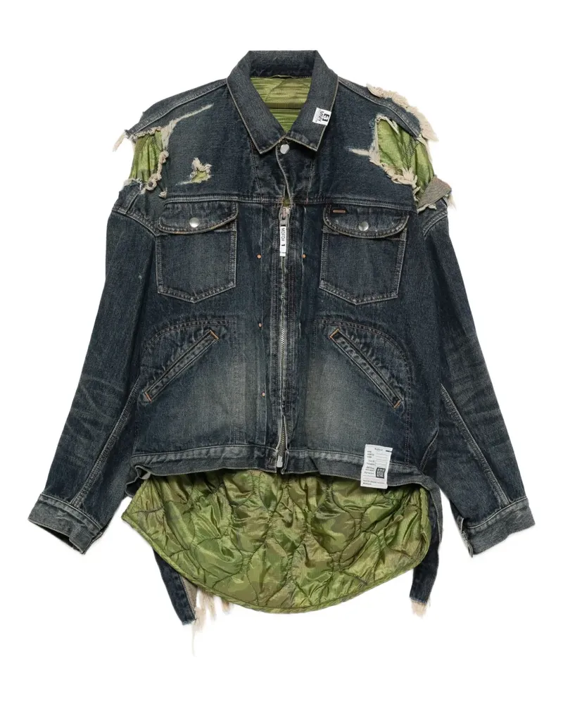 MIHARAYASUHIRO Jeansjacke im Layering-Look - Blau Blau