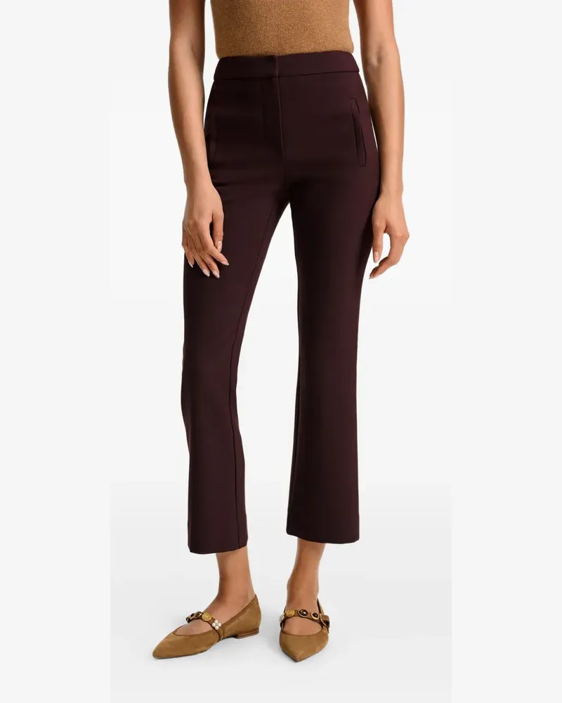 Veronica Beard Arte Kick-Flare pocket trousers - Braun Braun