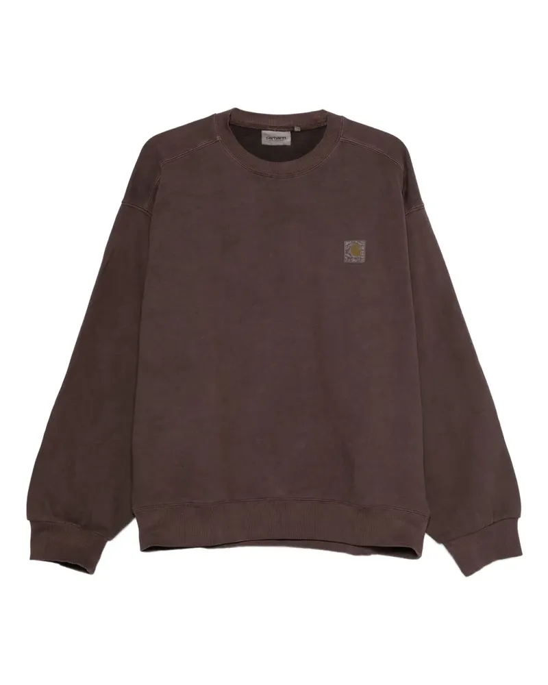 Carhartt WIP Sweatshirt mit Logo-Patch - Braun Braun