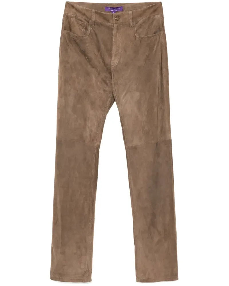 Ralph Lauren Hose aus Wildleder - Braun Braun