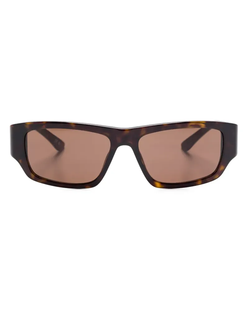 Balenciaga Sonnenbrille mit eckigem Gestell - Braun Braun