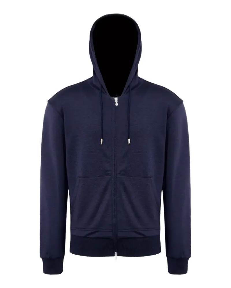 Eleventy Kapuzenjacke mit Reißverschluss - Blau Blau